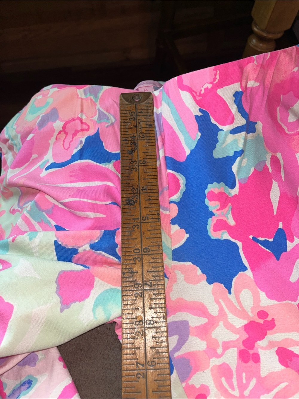 Lilly Pulitzer Georgia Mae pants Pink, Blue & Mint Abstract Floral. - Picture 6 of 6